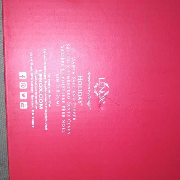 Lenox Holiday Santa Christmas Tree Salt and Pepper - Picture 2 of 2